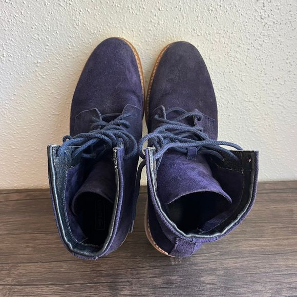 FreeBird Wheeler Navy Suede Ankle Boots Mens Size 10 US - Picture 6 of 9